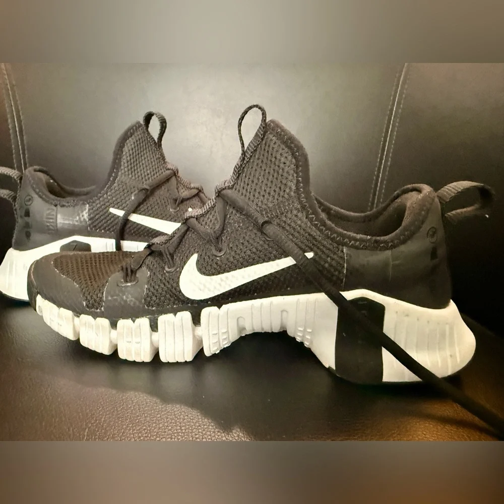Nike Free Metcon 3 Black White Trainers - Picture 3 of 16